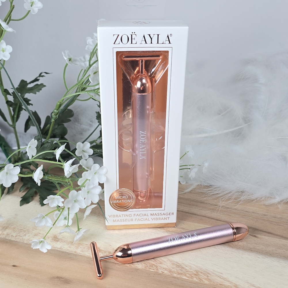 Zoe Ayla Vibrating Facial Massager Micro Vibrations Anti Aging Reduce Wrinkles